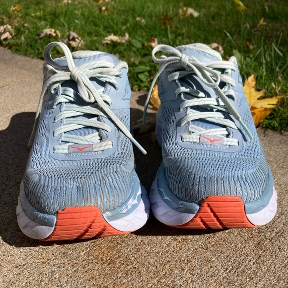 Hoka One One W Bondi 7 Blue Fog Running Shoe Sneaker Women’s Size 6 - Picture 9 of 16